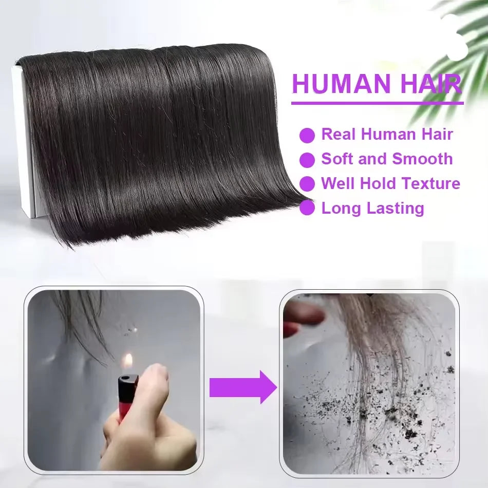 16A Straight Bundles Human Hair Brazilian Remy Weave Raw Unprocessed Double Weft