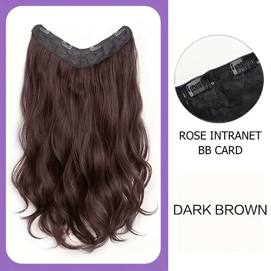 Long Wavy Synthetic U-Shaped Clip-In Hair Extensions, 16, 20 and 24 Inch