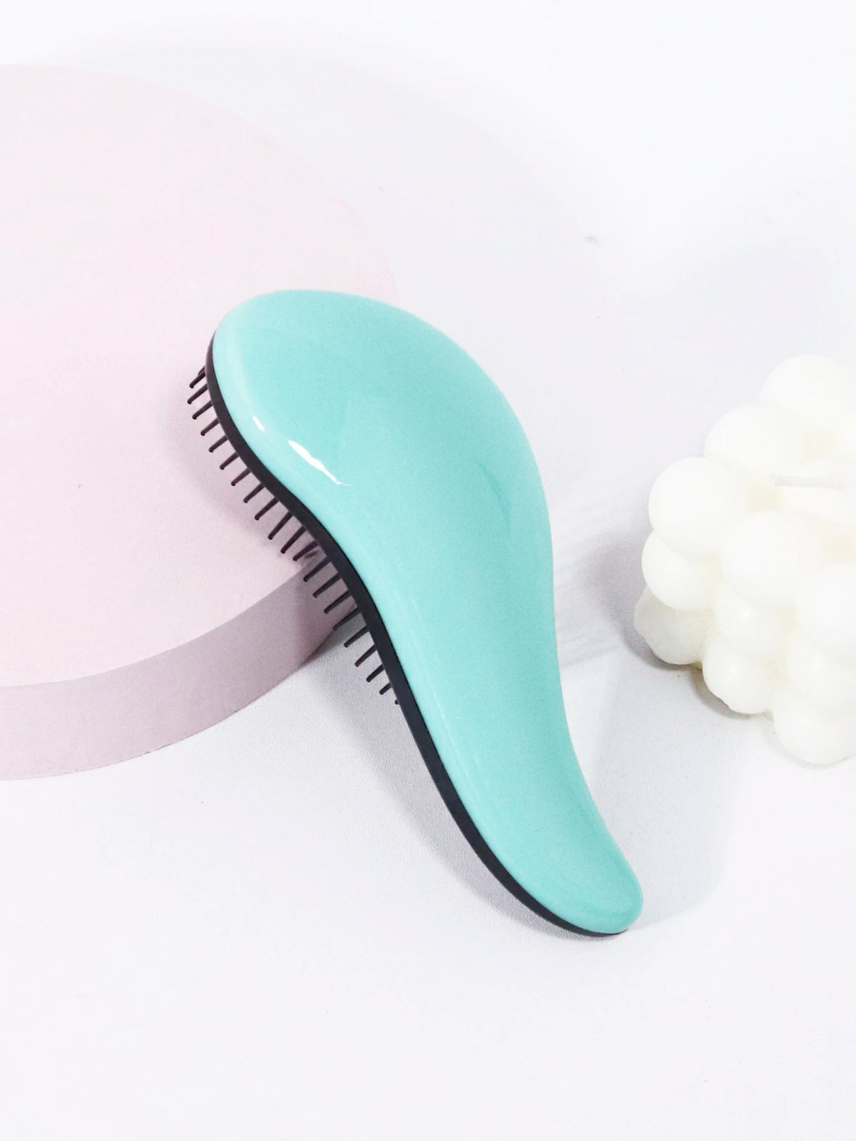 Solid Color Anti-Static Massage Brush, Soft Nylon Hair Brush, Suitable for Both Dry and Wet Use