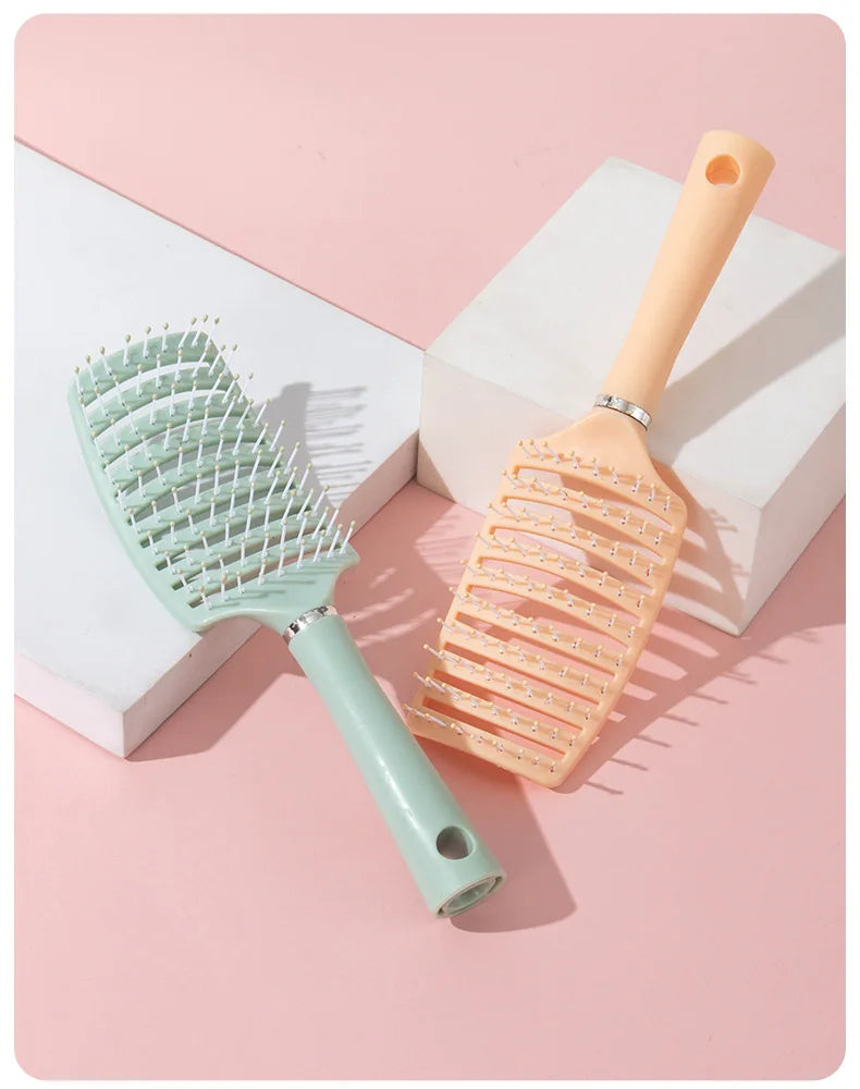 1pc Anti-Static Massage Brush Women's Hair and Scalp Massage Comb - Straight Hair Professional Tool