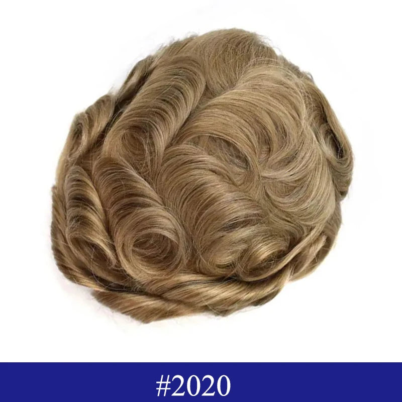 Swiss Lace Toupee Ultra Delicate AIR-Lace Male Hair Prosthesis Breathable 90 Density Hair Toupee Men Full Lace Men's Wig