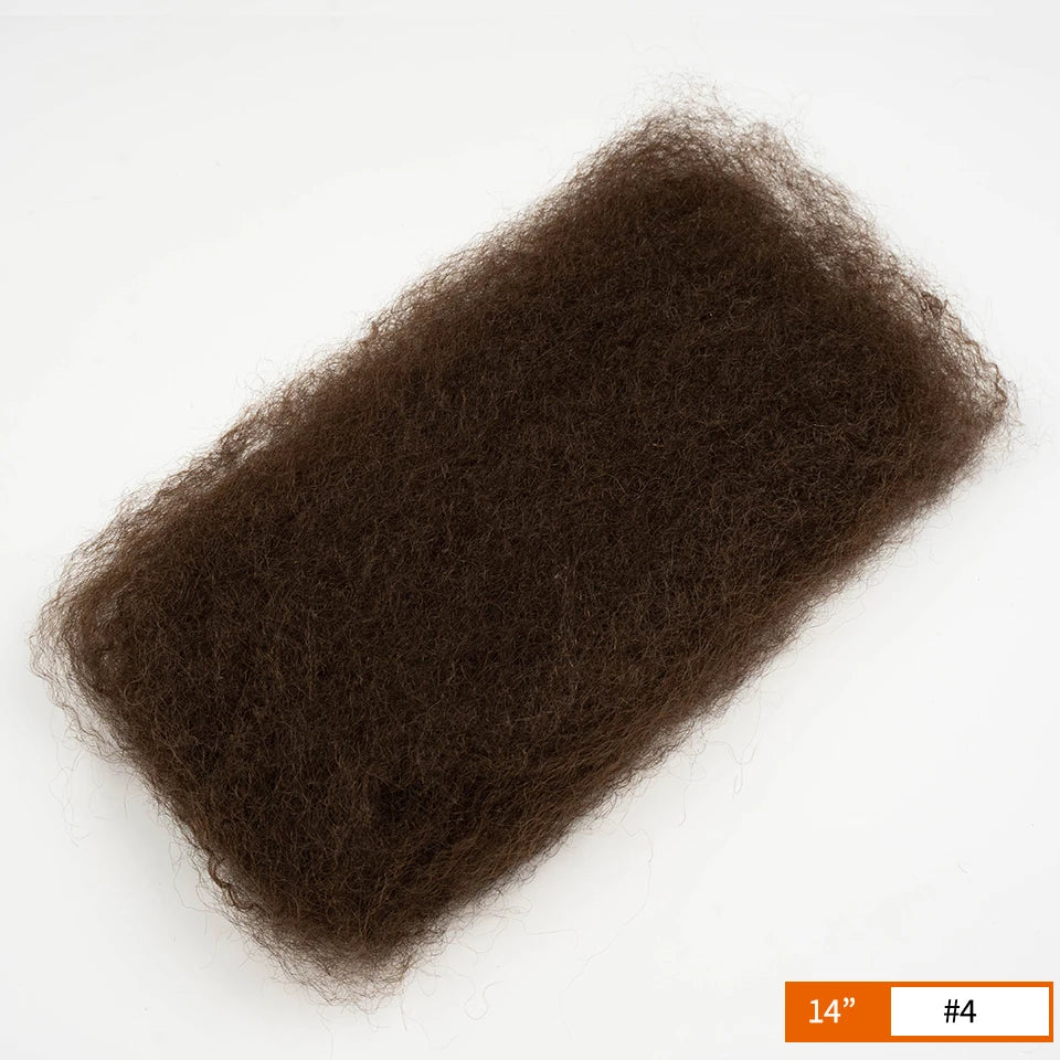 Afro Kinky Curly Bulk Human Hair for Braiding, Remy, No Attachment, Soft and Lightweight