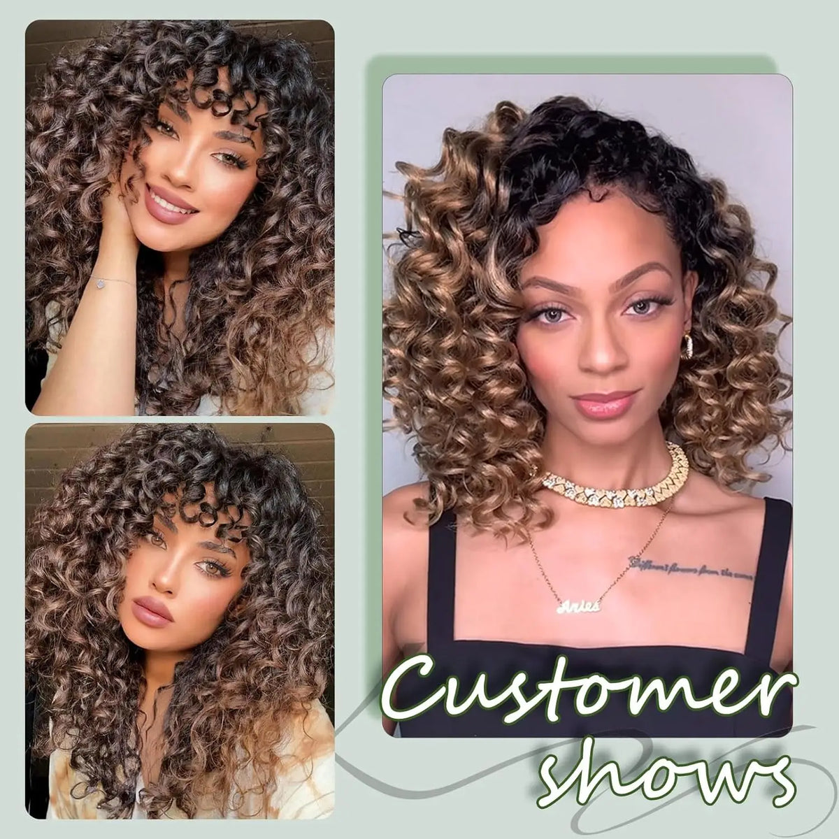Synthetic Short Gogo Curl Crochet Hair Beach Braids Ocean Wave Twists Braiding