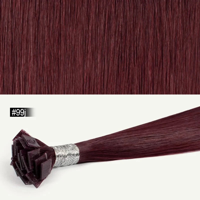 613 Beach Blonde Flat Tip Hair Extensions, 100% Virgin Human Straight Keratin