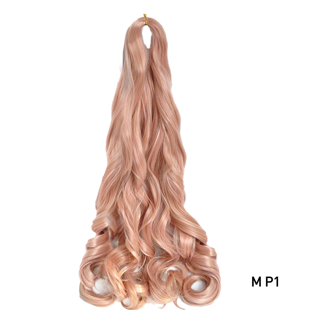 French Curly Braiding Hair 16Inch Synthetic Pre Stretched Loose Wavy Curl Extensions