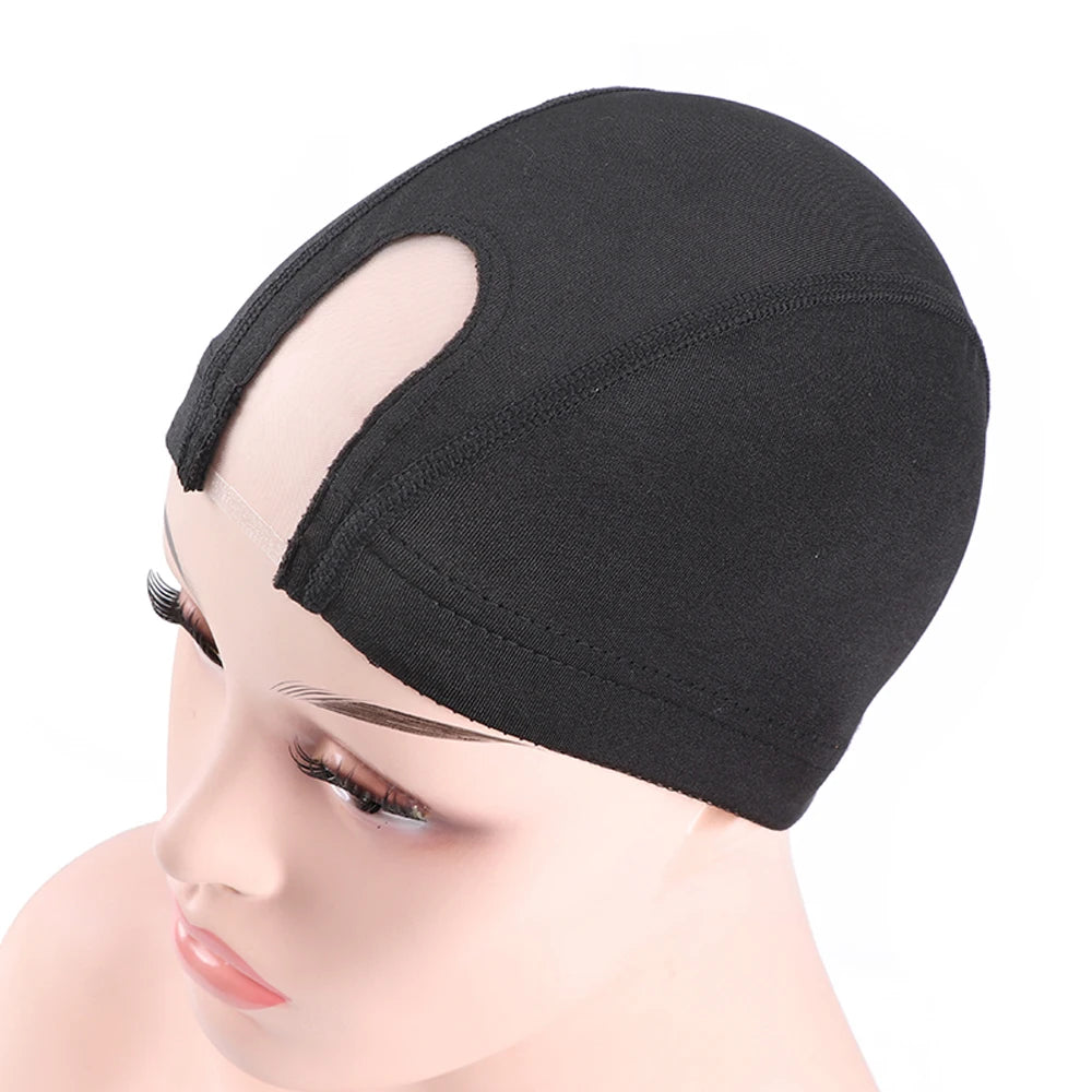 U Part Wig Cap Mono Lace Dome Making 3Cm Knit Band& 6Teeth