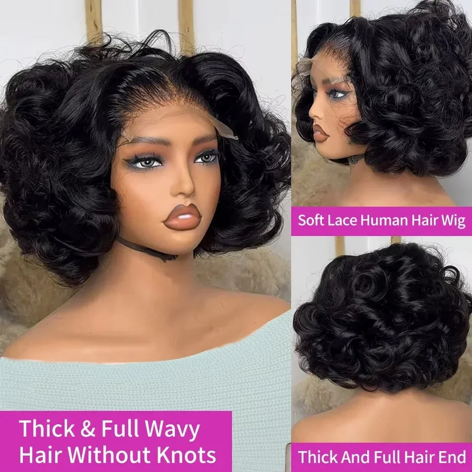 100% Vietnamese Raw Hair Wigs Density Ombre Double Drawn Bouncy Curly Loose