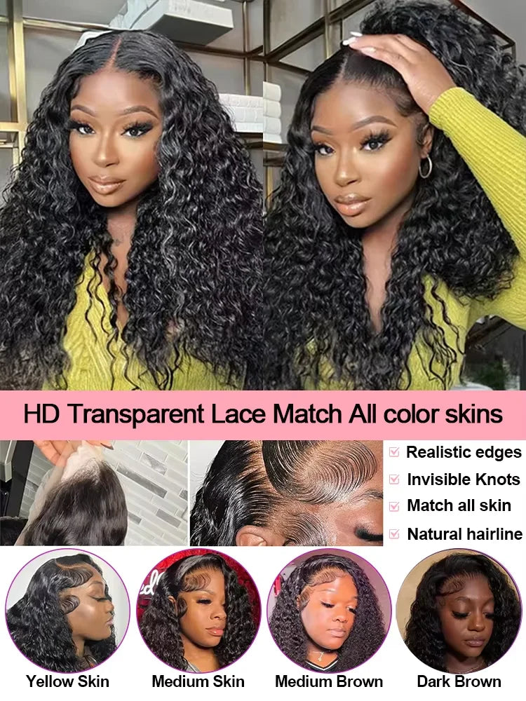 Vietnamese Raw 250% Density, 13x6 HD Lace Front Human Hair Wigs Deep