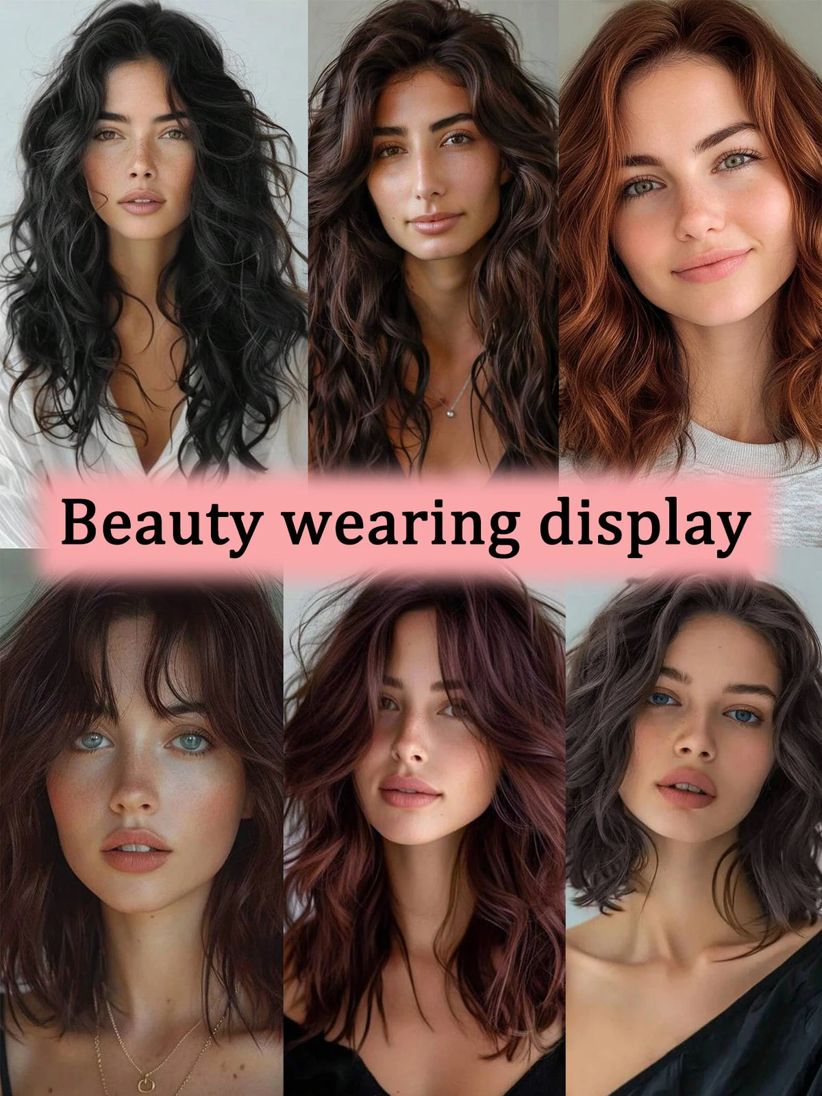 Water Wave Extensions Clip in Hair Invisible Synthetic Wig Piece Suitable Thinning
