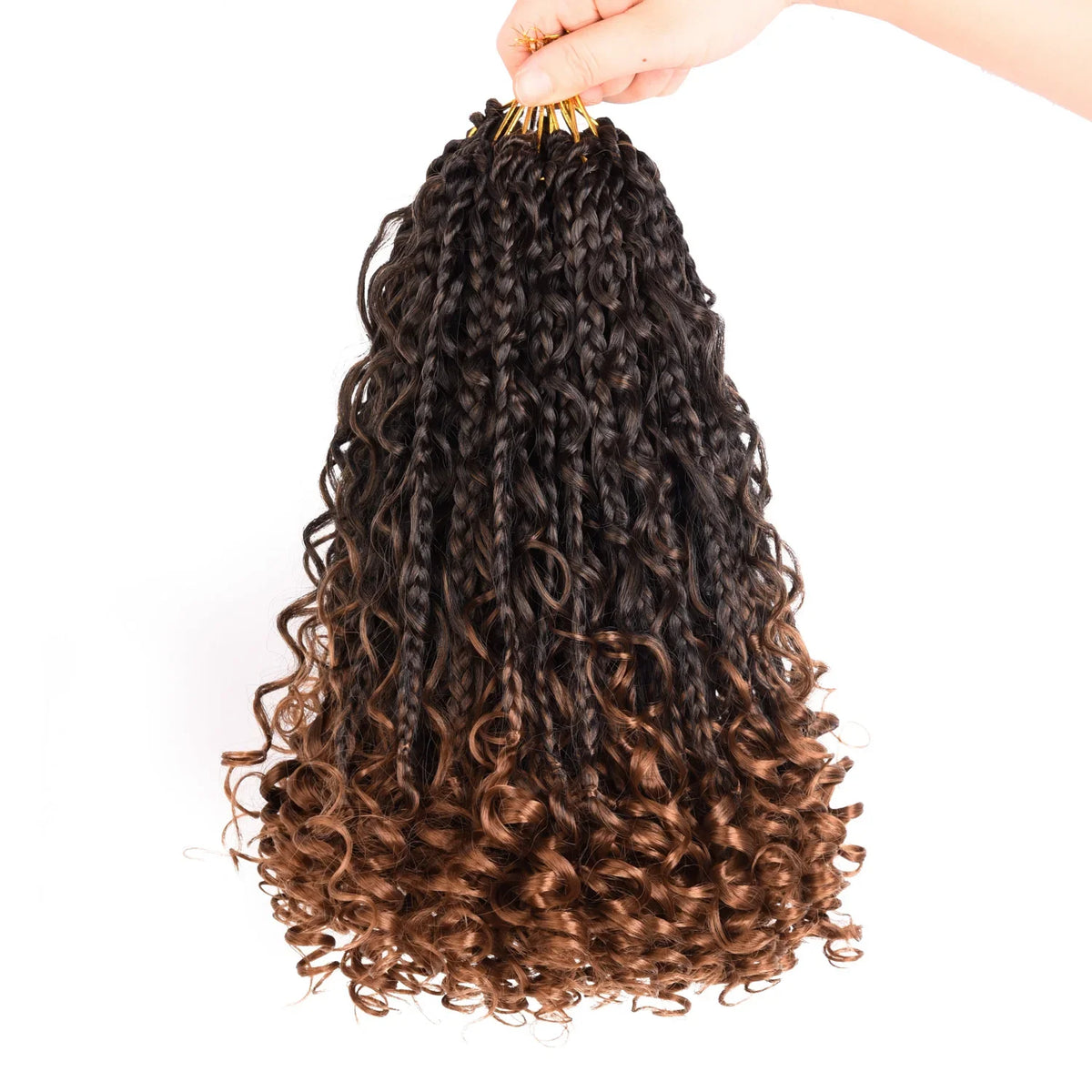Synthetic Bohemian Curly Hair Strands, 10 Inch, 13 Strands, 1 Pack