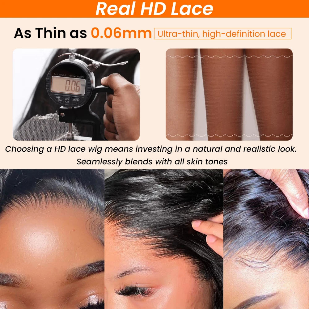 Yaki Straight 13x6 HD Full Lace Frontal Only Closure Invisiable Melt Skins