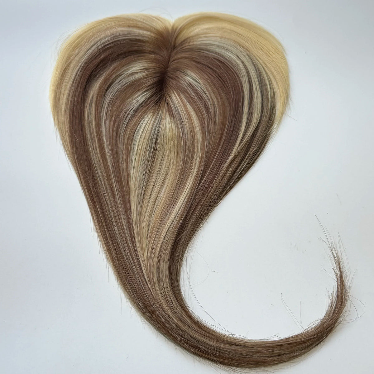 100% Human Hair Topper Machine Made Clip-in Hairpiece Wig Volume Colors Fast
