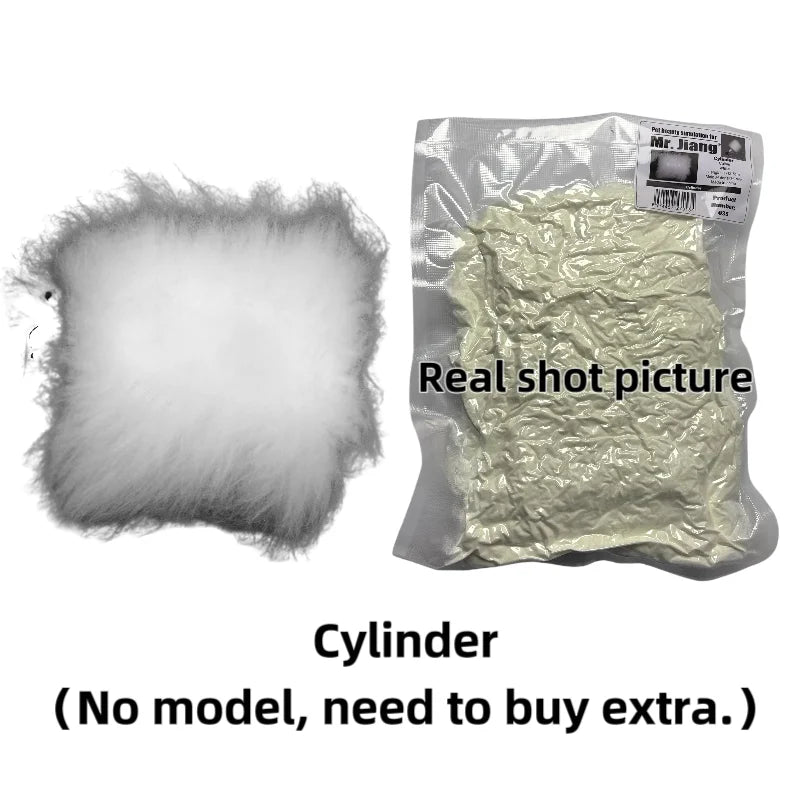 Pet Wig Grooming Cylinder Pack of Tablets Model Dog Groomer Practice (