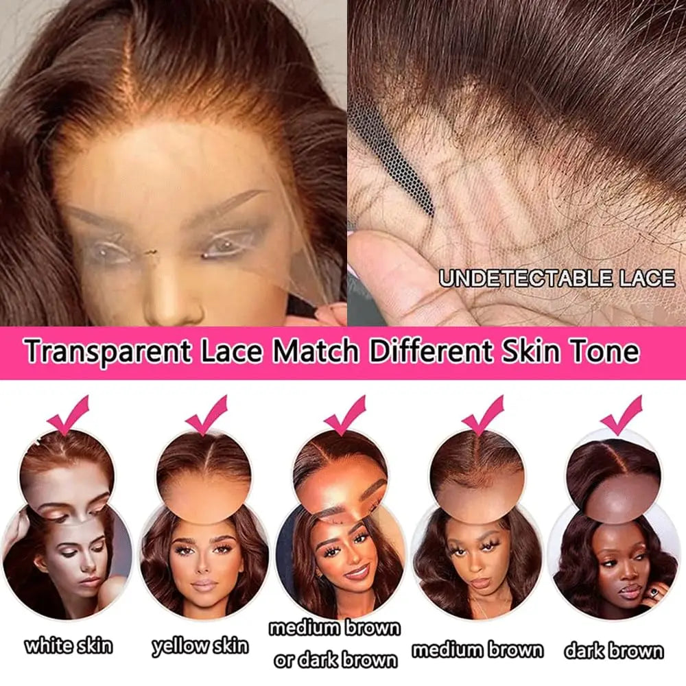 12A Chocolate Brown Straight Human Hair Bundles Closure Frontal Raw Brazilian Tissage