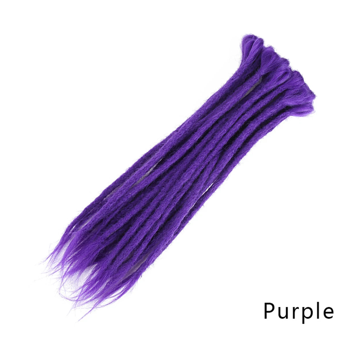 Synthetic 100% Handmade Dreadlocks Extensions Faux Locs Crochet Braid Hair Hip-Hop Style 20 Inch 10 Strands/Pack Blue
