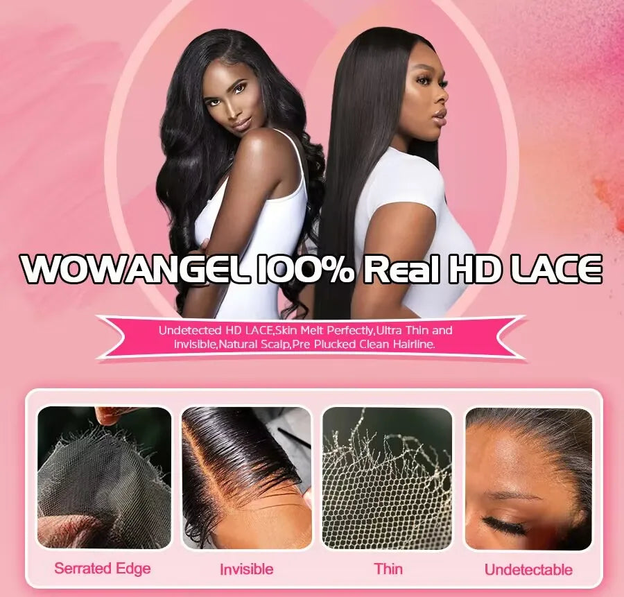 Reddish Brown Body Wave Human Hair 13x6 HD Lace Frontal Wig, 250% Density, Pre-Cut, Copper Red
