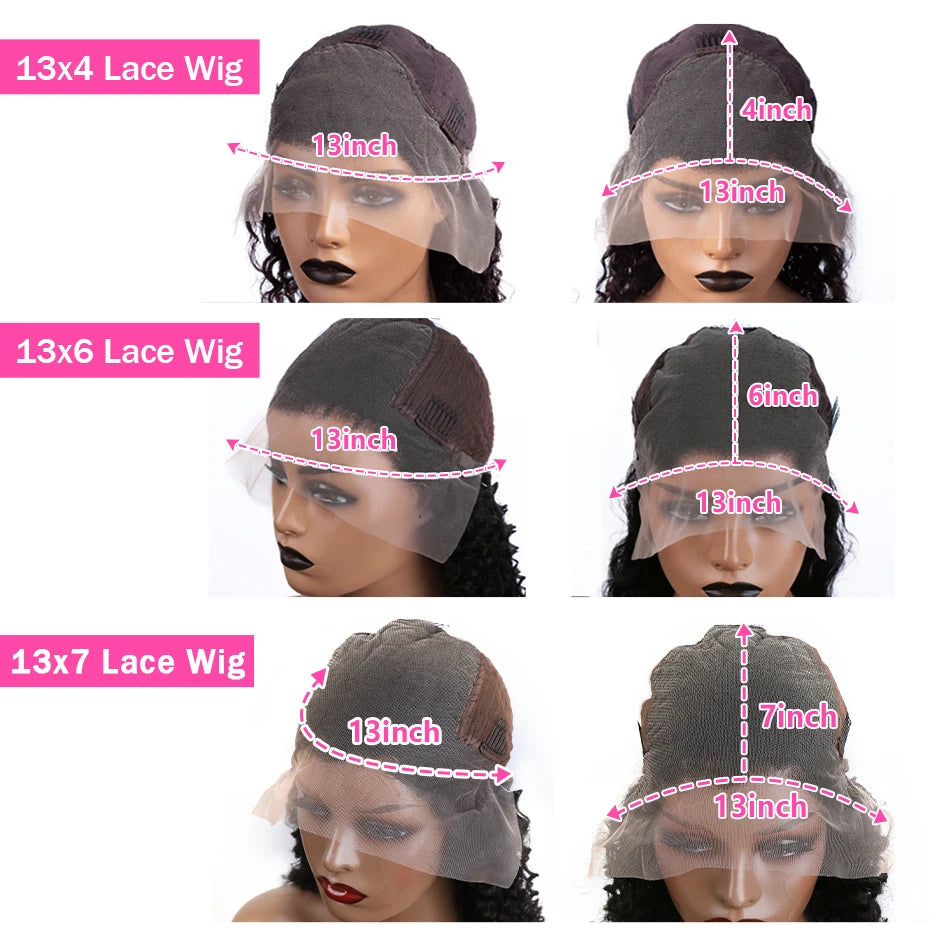Straight Lace Front Human Hair Wigs, 13x4 HD Frontal Density Natural Hairline