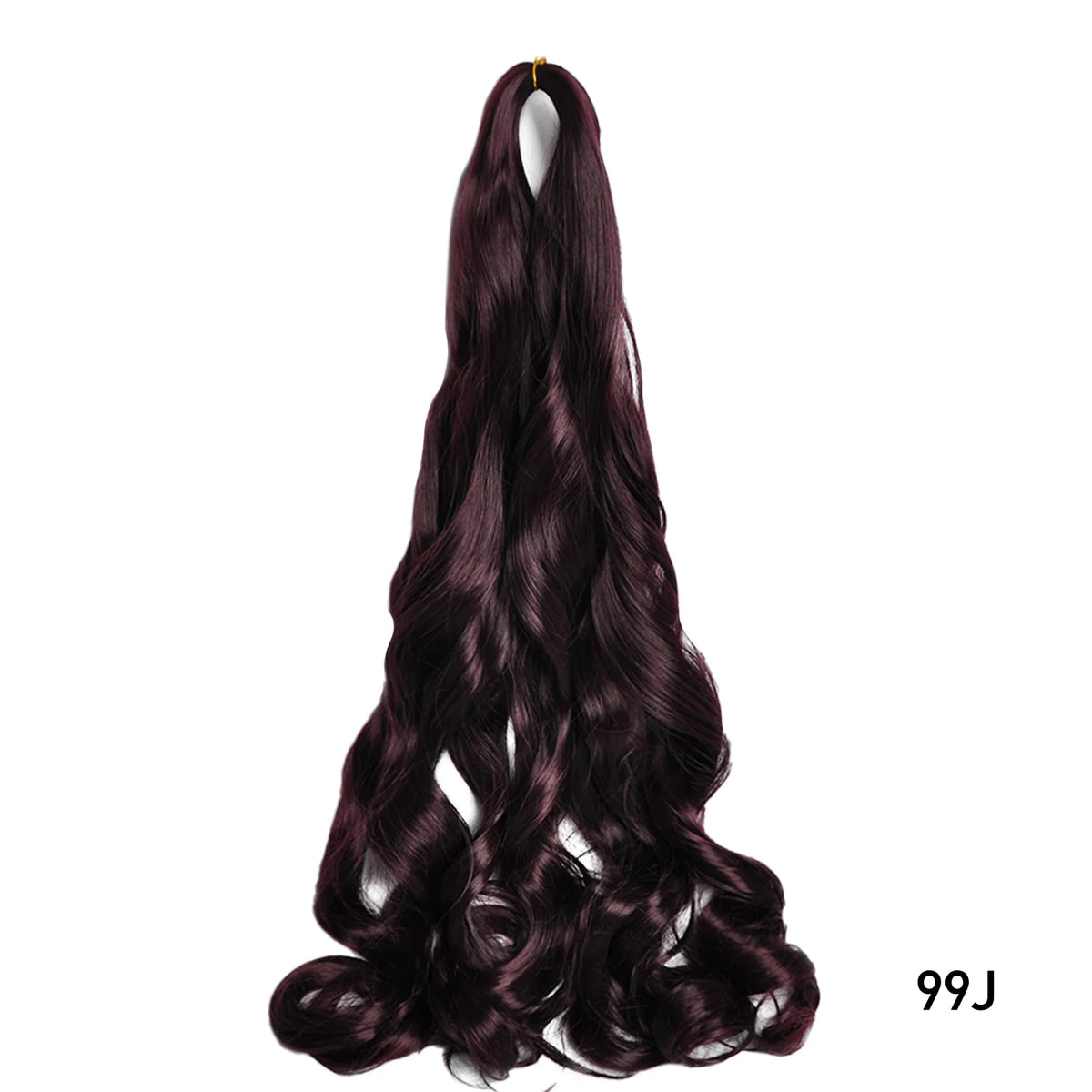 French Curls Braiding Hair Extensions - Synthetic Loose Wave Spiral Curl, High Temperature, Ombre Pre-Stretched