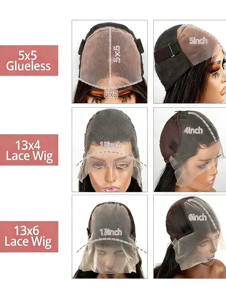 Virgin 13x4 Bone Straight HD Lace Frontal Wig Pre Plucked Transparent Density