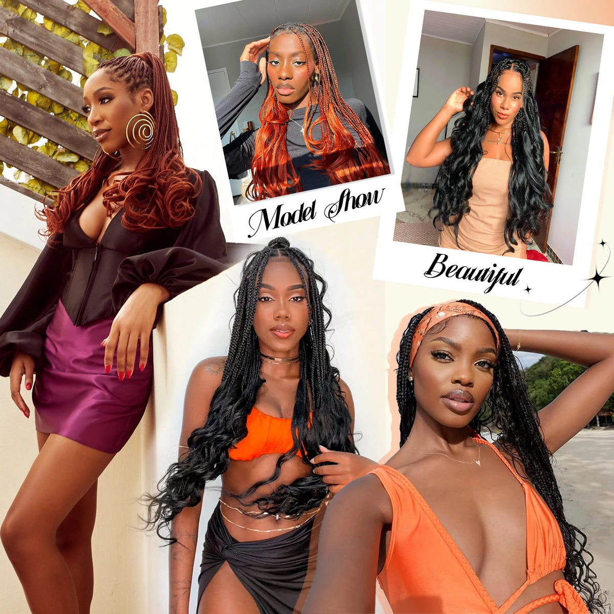 French Curly Braiding Hair 16Inch Synthetic Pre Stretched Loose Wavy Curl Extensions