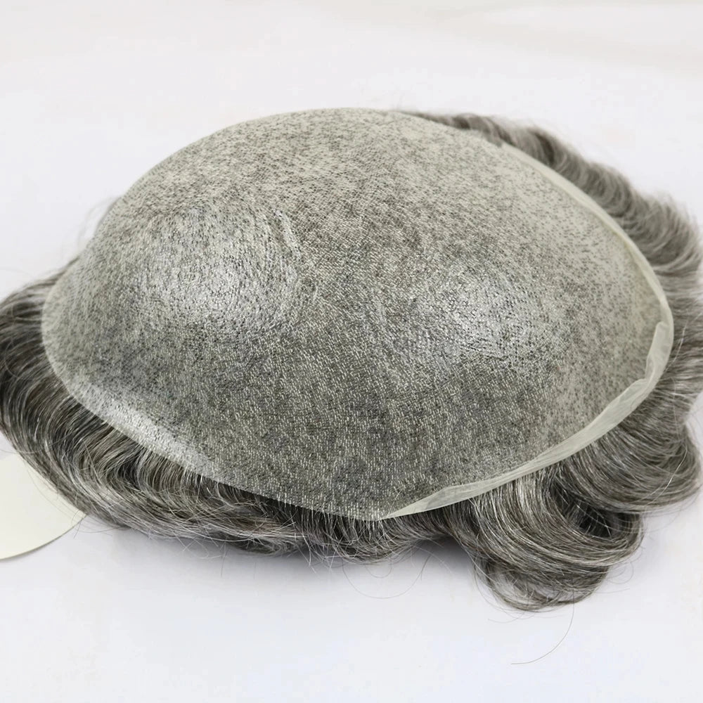 Super Natural Hairline 80Density 0.02mm Ultra Thin Skin Undetectable Vloop Toupee 1b20