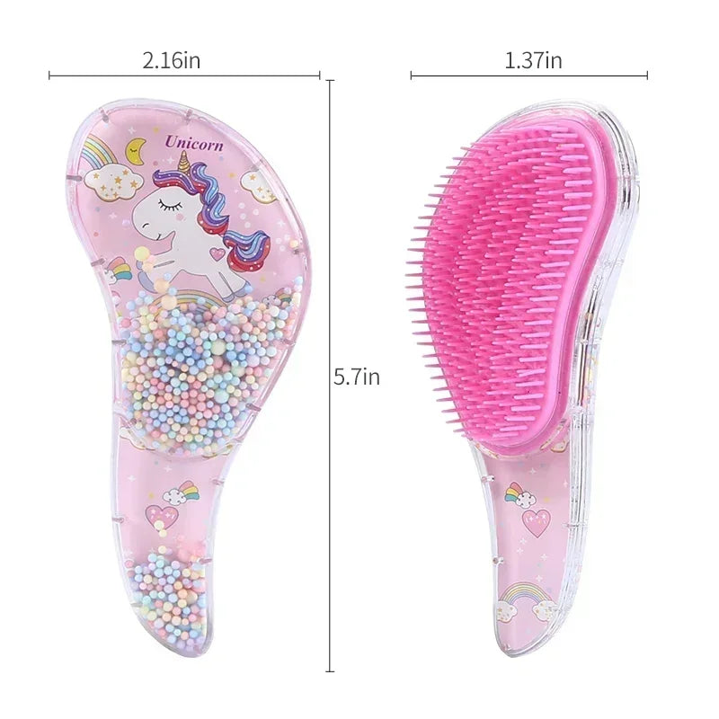 Star Magic Combs Anti-static Massage Unicorn Hair Brushes Tangle Detangle Shower Massage Hair Brush