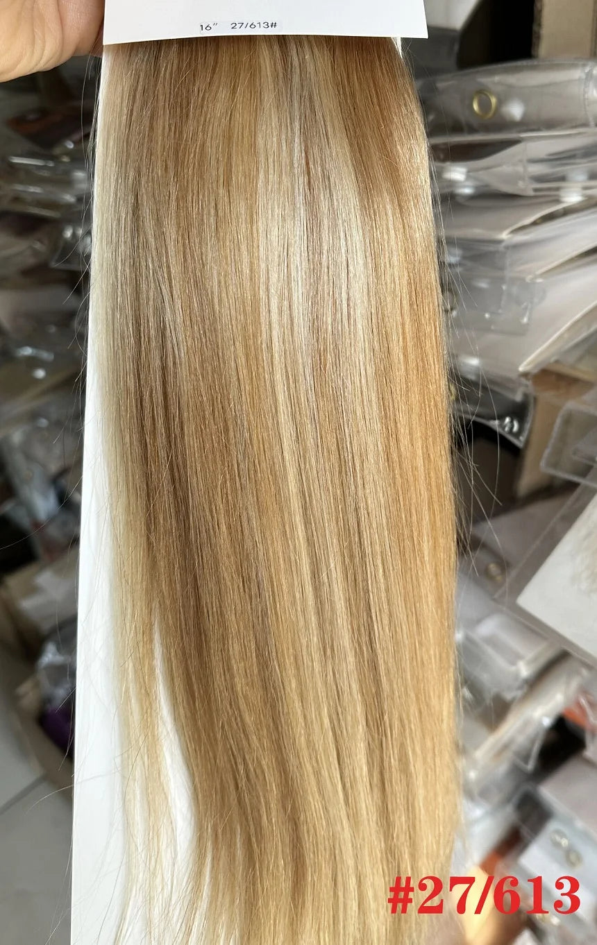 Brazilian Remy Clip in Human Hair Extensions Deep U Pcs Full Head