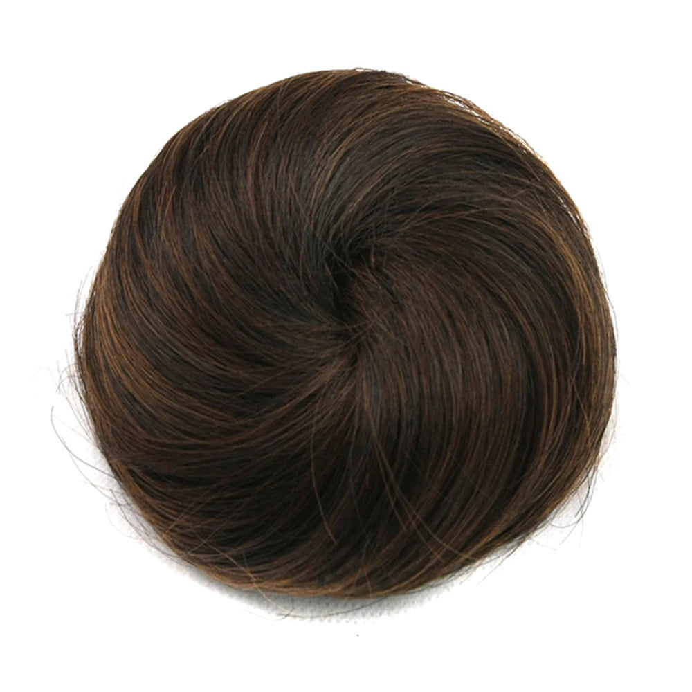 Synthetic Chignon Adjustable Hair Bun Hair Scrunchies Extension Curly Updo Hairpiece