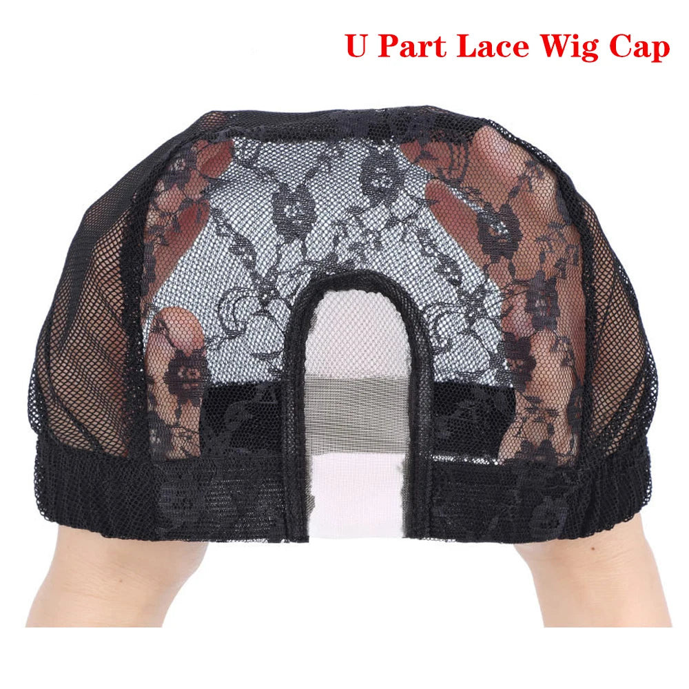 U Part Wig Cap Mono Lace Dome Making 3Cm Knit Band& 6Teeth