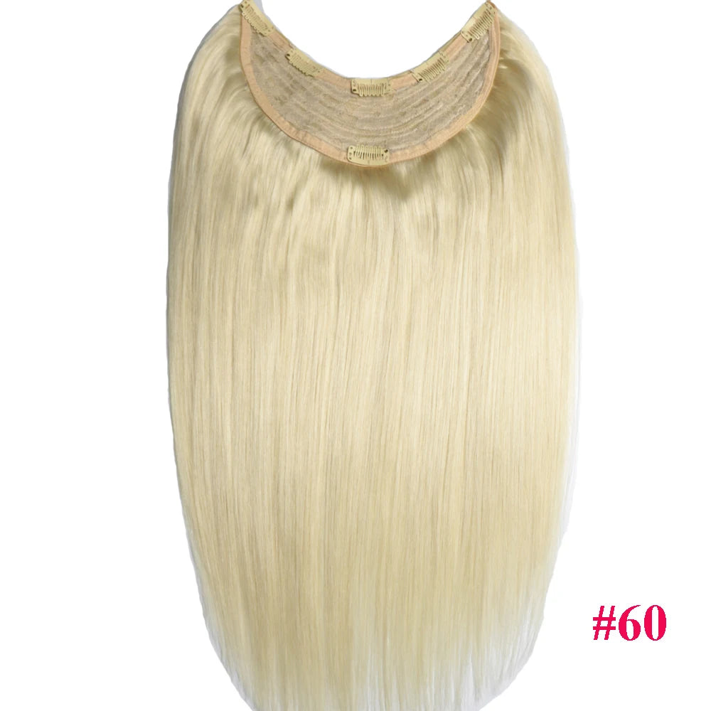 Brazilian Remy Clip in Human Hair Extensions Deep U Pcs Full Head