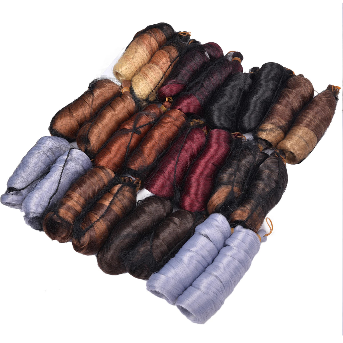 Pre Stretched French Curls Hair Spiral Braiding Synthetic Loose Wave Crochet Braids