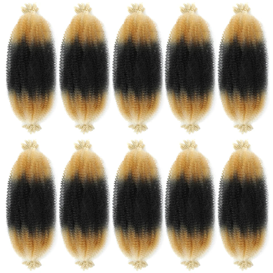 1-8 Packs Afro Twist Springy Marley Braiding Hair Pre-separated Kinkys Bulk Locs