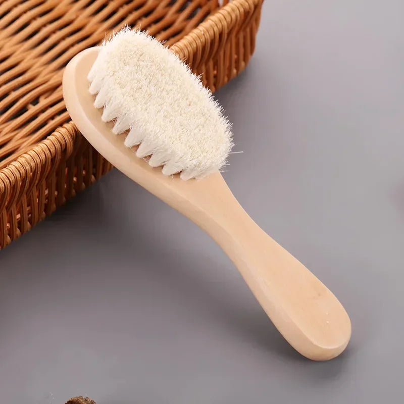 Baby Wood Brush Comb, Head Massage Bath Brush
