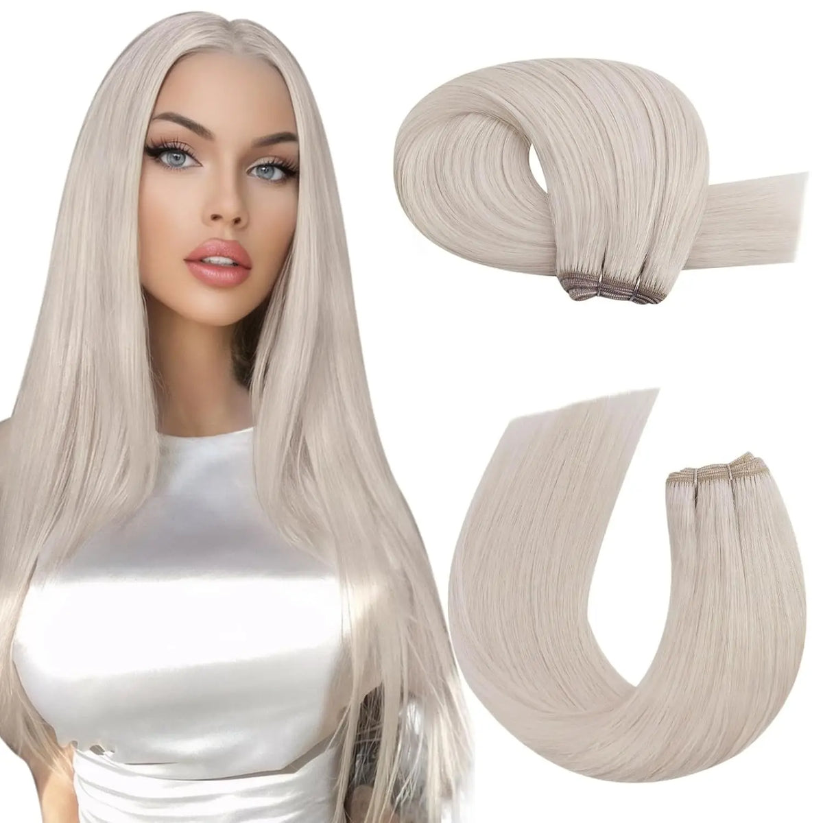 Brazilian Human Hair Wefts, Machine Weft Remy Straight Sew-In Bundles 100g