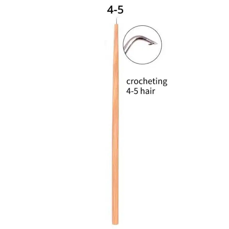 Ventilating Hook Needle Lace Wig Wood Handle Making Holder Accessories