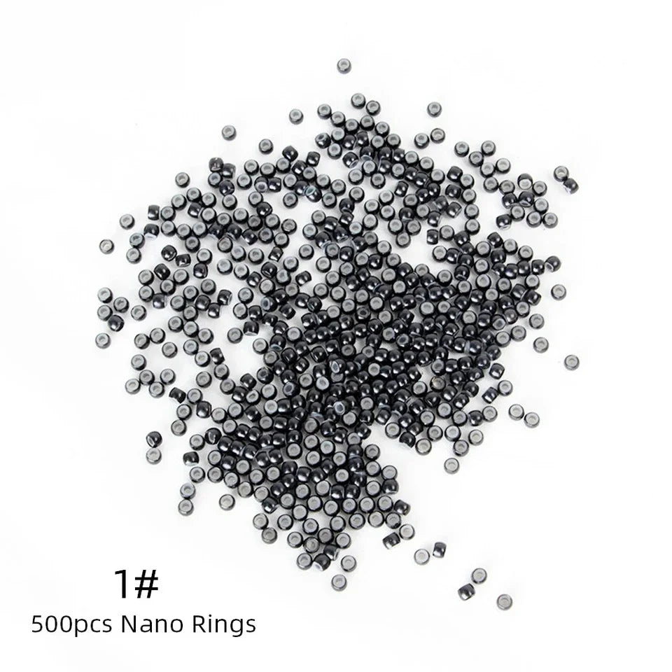 Silicone Nano Rings Copper Line Hair Beads Rings/links/beads