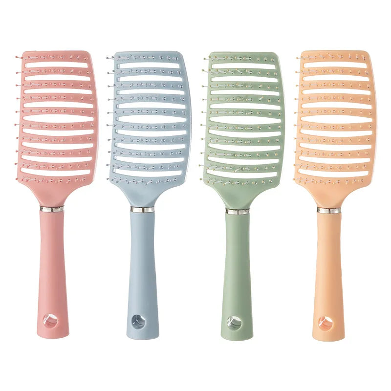 1pc Anti-Static Massage Brush Women's Hair and Scalp Massage Comb - Straight Hair Professional Tool