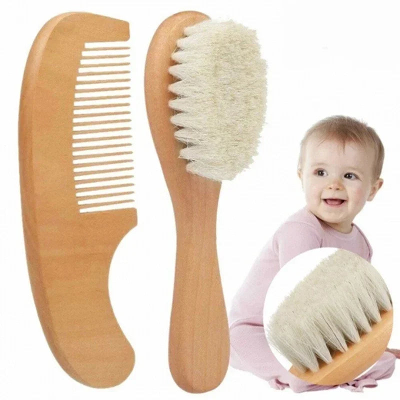 Baby Wood Brush Comb, Head Massage Bath Brush