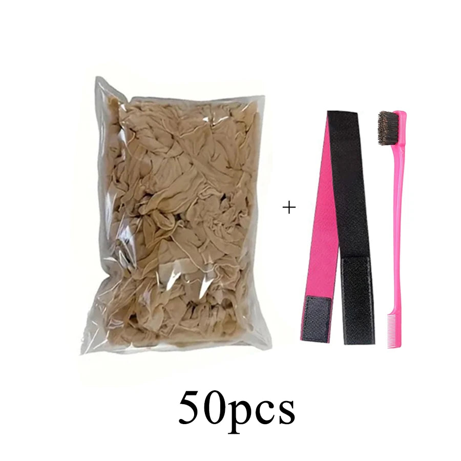 Wholesale HD Wig Caps Transparent Hair Nets Weave Nylon Stretchy Lace Front
