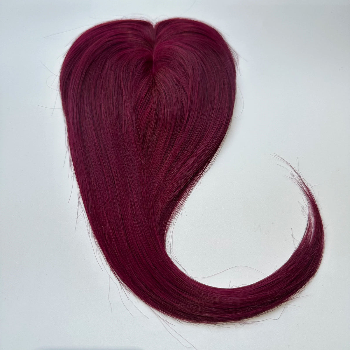 100% Human Hair Topper Machine Made Clip-in Hairpiece Wig Volume Colors Fast