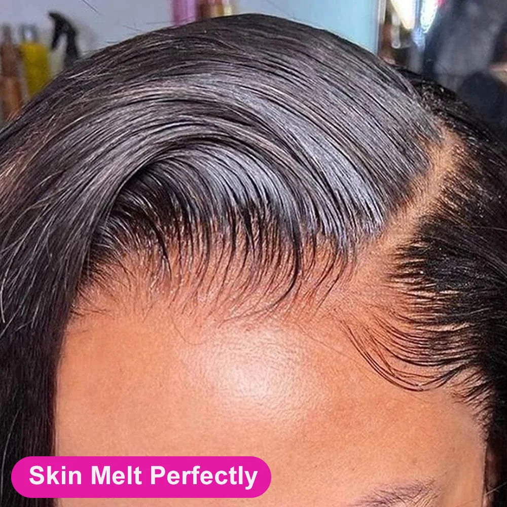 Pixie Cut 13x4 Transparent Lace Front Wigs Short Bob Brazilian Straight HD