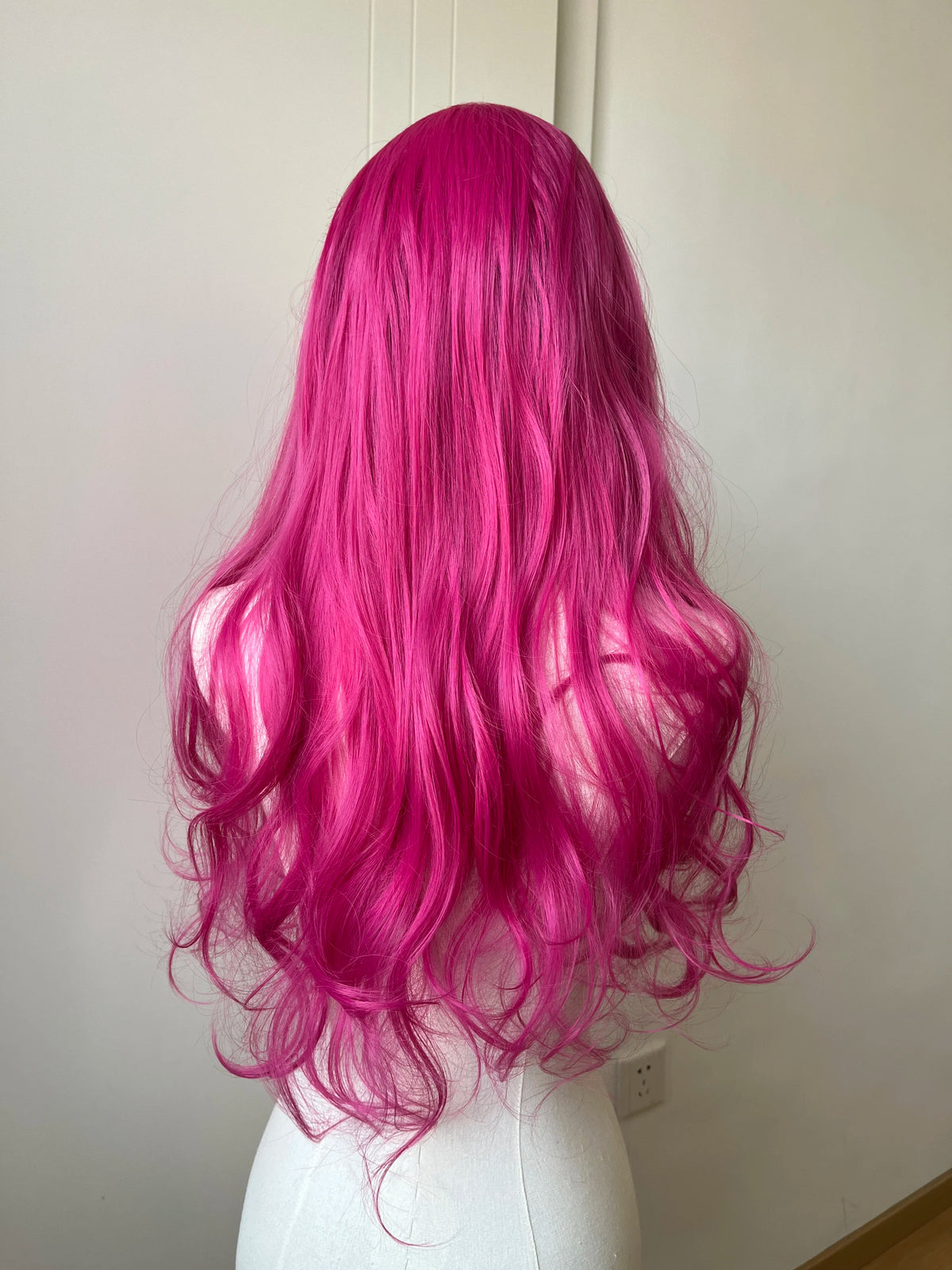 Body Wave Lace Front Wig Pink Purple Red Cosplay 26inch 13*4 Frontal