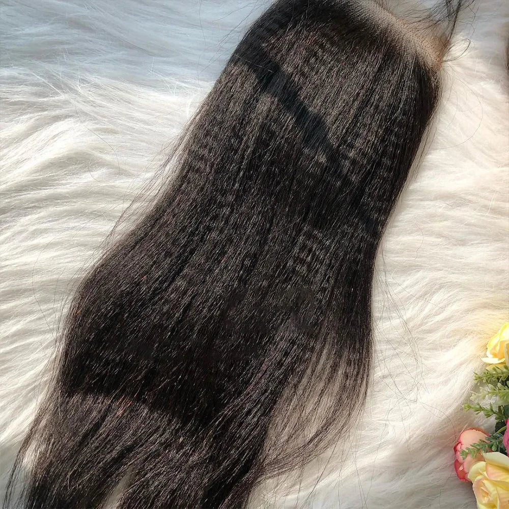 Yaki Straight 13x6 HD Full Lace Frontal Only Closure Invisiable Melt Skins