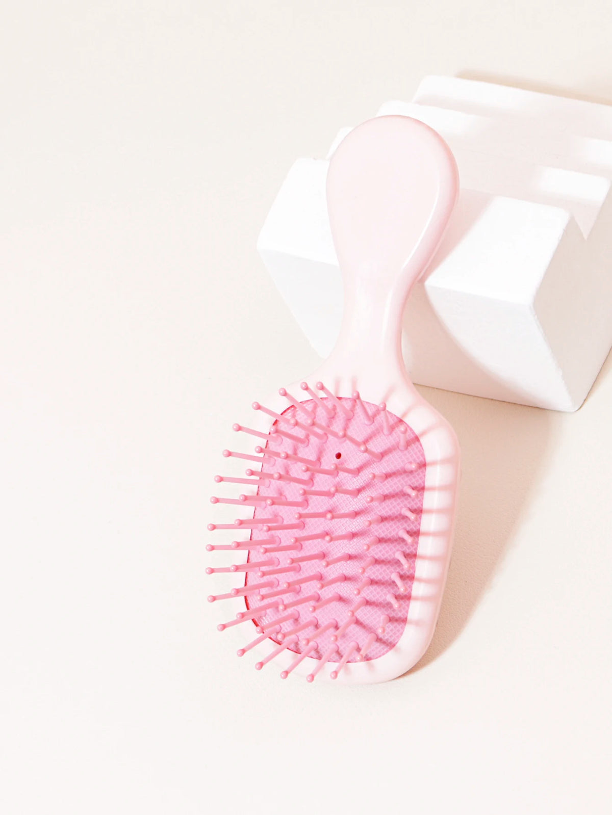 Mini Massage Hair Brush, Travel Paddle Brush for Real Hair Wigs