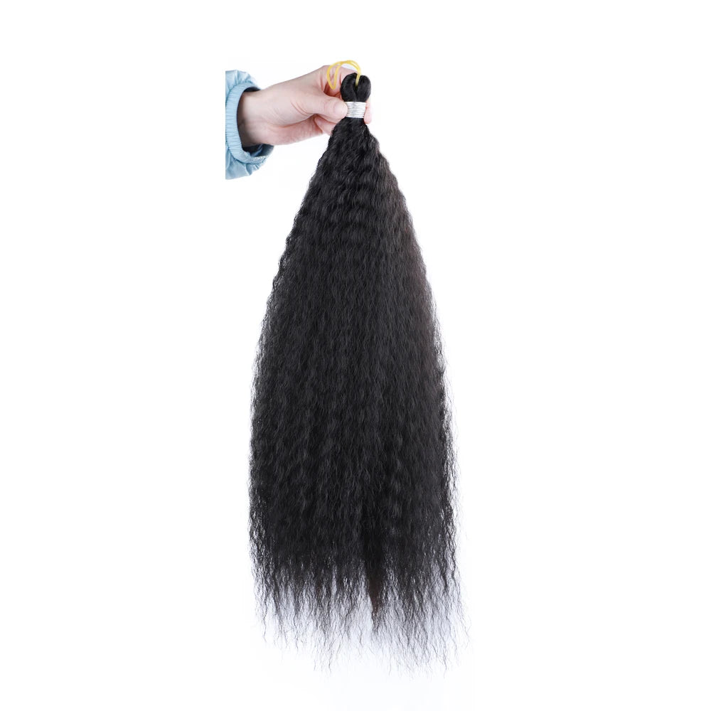 Synthetic Crochet Braiding Hair Extensions Afro Kinky Curly Fake Braids Strand Hook