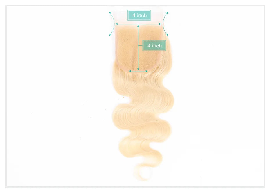 613 Blonde Body Wave, 13x6 HD Lace Frontal Preplucked Brazilian Remy Human