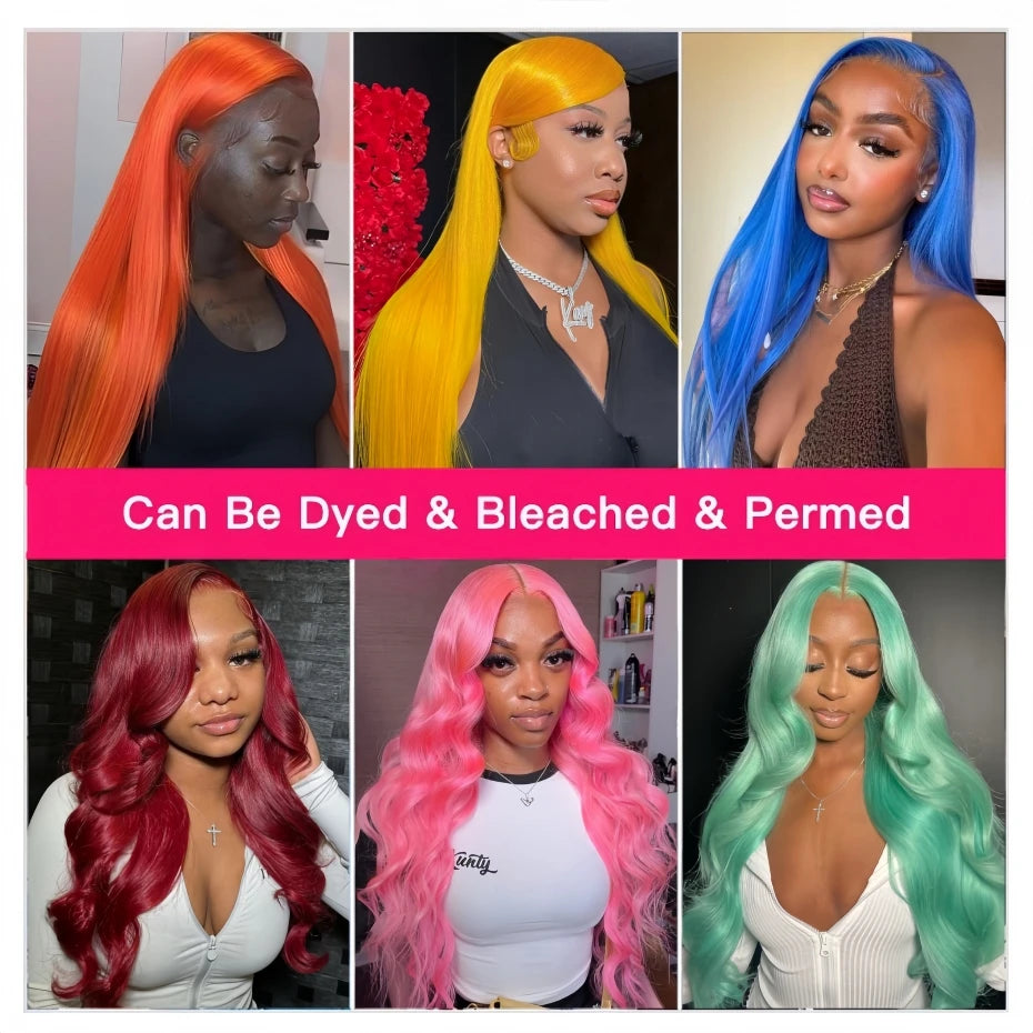 Invisible Drawstring 613 Blonde, 13x4 Body Wave Lace Front Wig Preplucked Brazilian