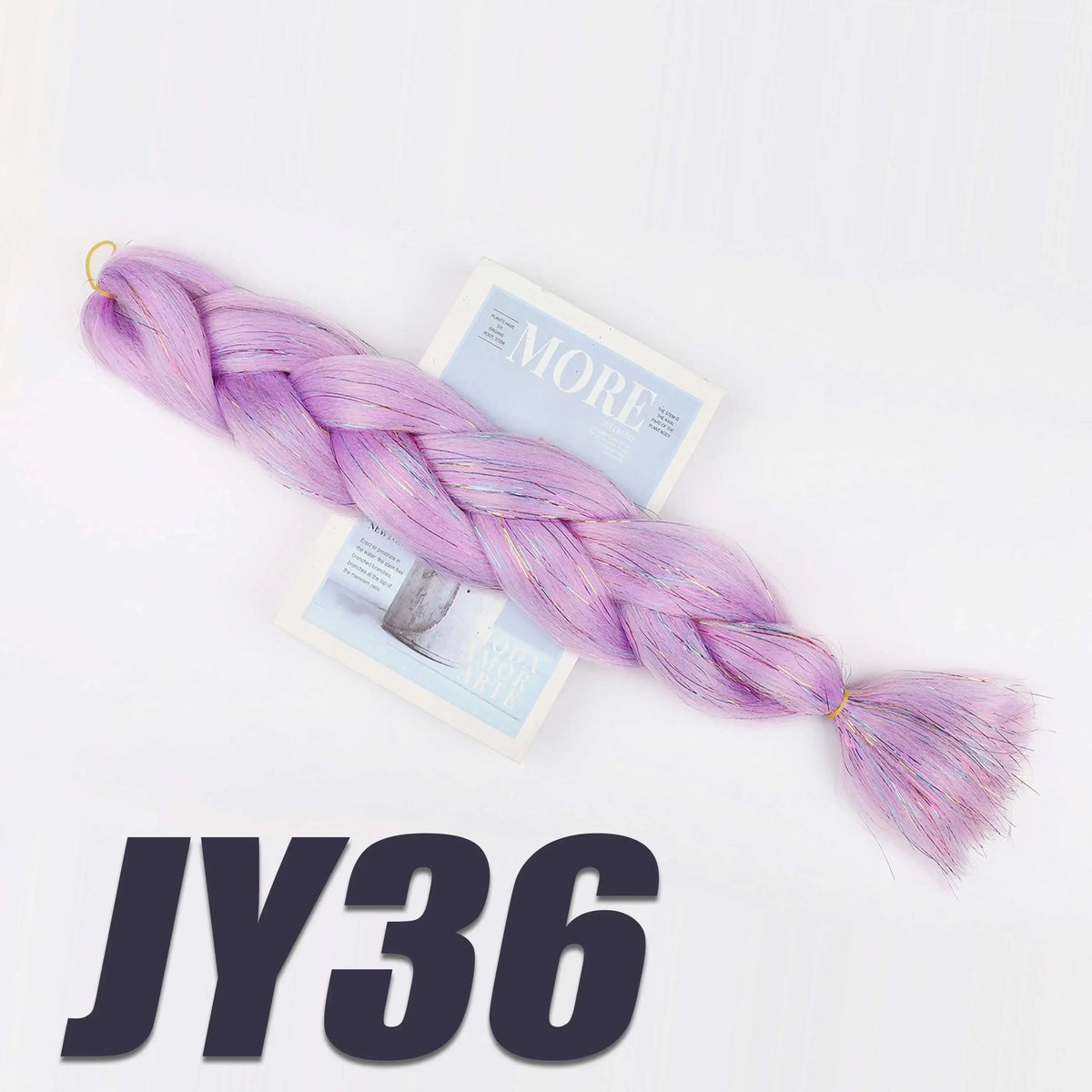 Purple Braiding Hair Pre Stretched Synthetic Kanekalon Crochet Jumbo Braids Extensions Accessories