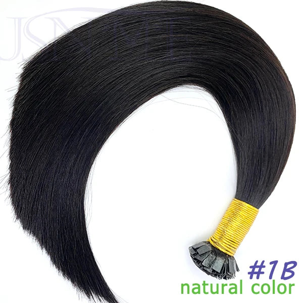 Flat Tip Hair Extensions Keratin Natural Human Hair Extension Brown Blonde 1g/Strand For Salon