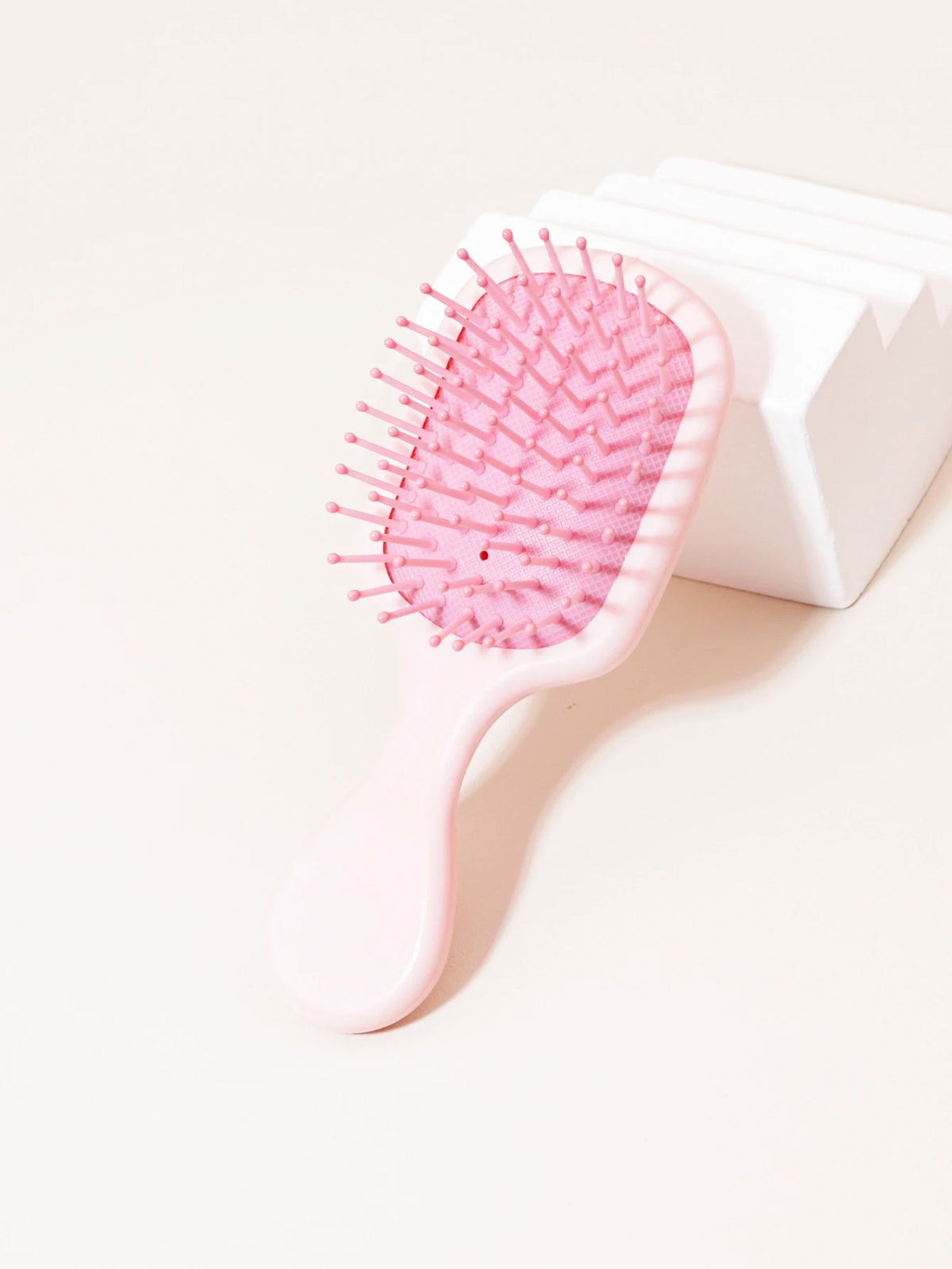 Mini Massage Hair Brush, Travel Paddle Brush for Real Hair Wigs